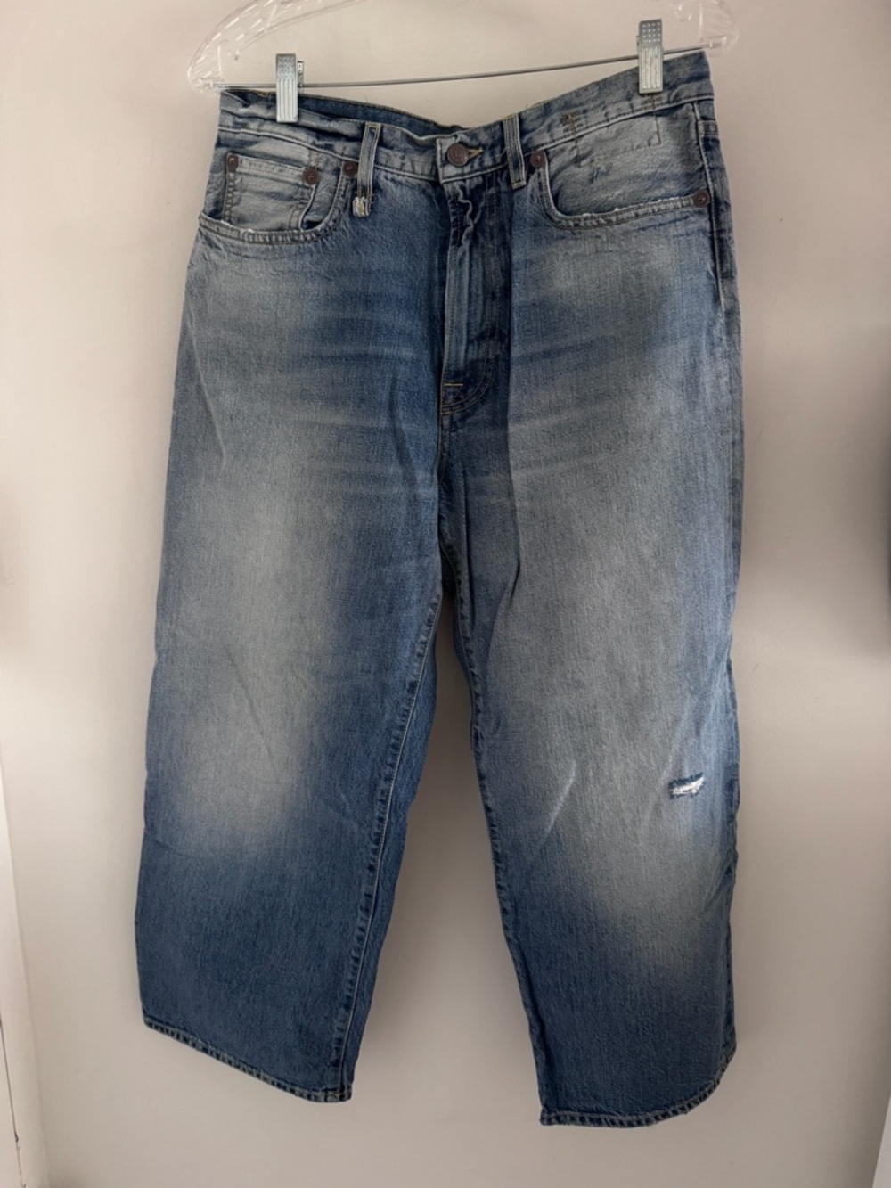 R13 D’Arcy ankle Jean in Irving blue